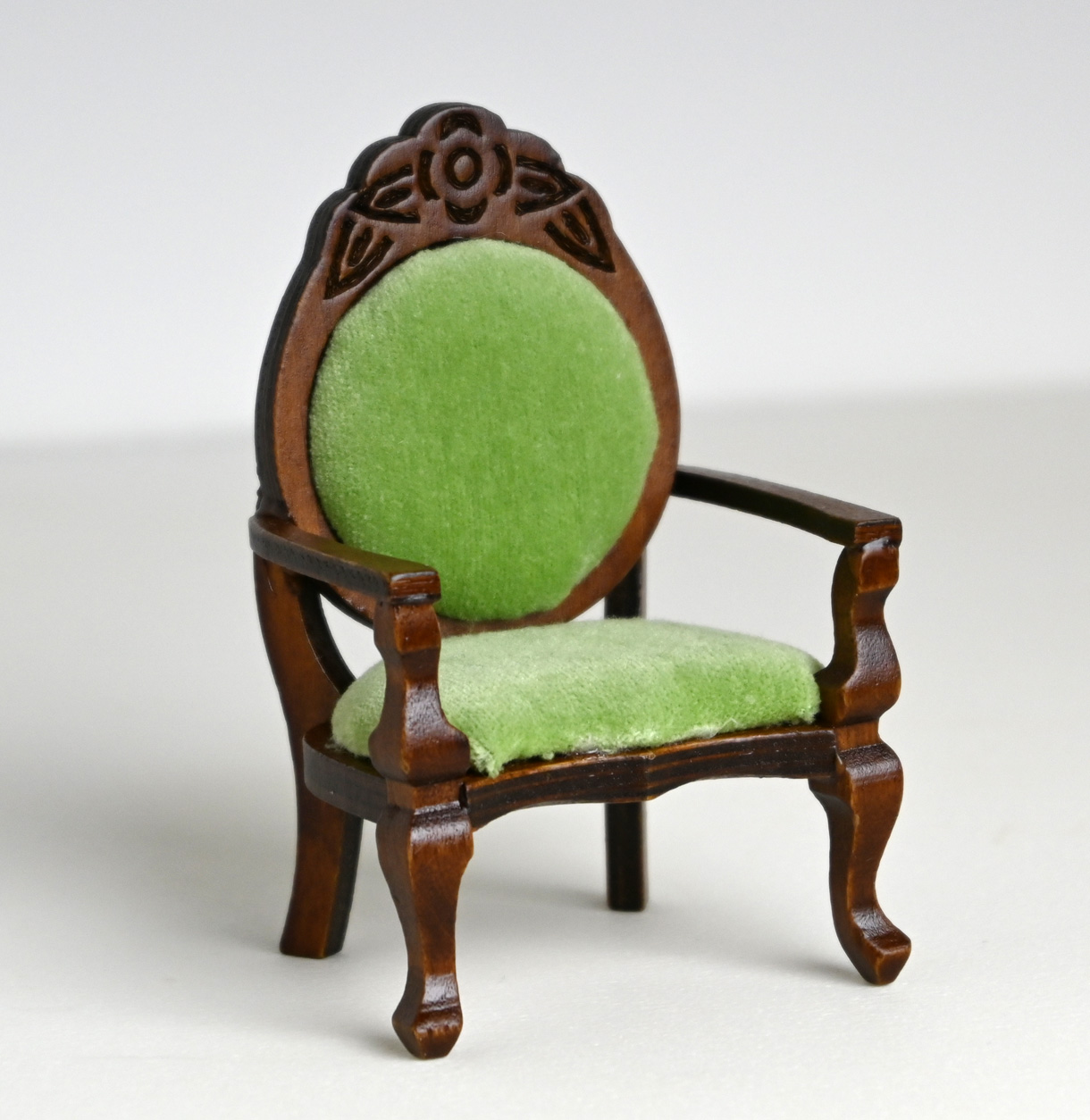 ドールハウス緑椅子